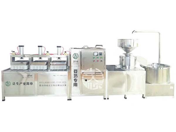 郑州豆制品设备客户购买的彭大顺全自动豆腐机设备